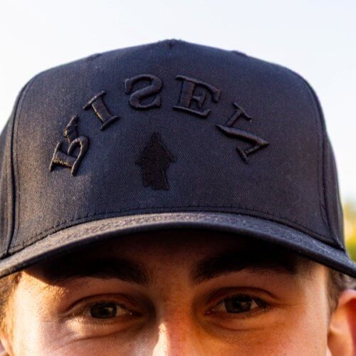 Risen Black Snapback Cap